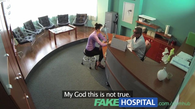 Doctor fucks brunette in an office in fake hospital