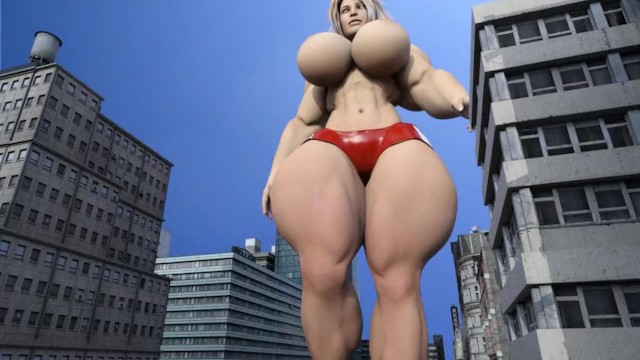 Muscle giantess walk
