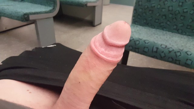 Flashing huge cock in public train - Net Porn XXX