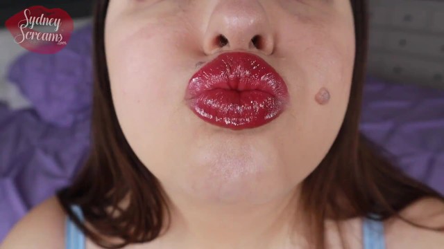 Wife Gives You Lipstick Kisses - POV Lipstick Fetish Kissing Role play - Sy...